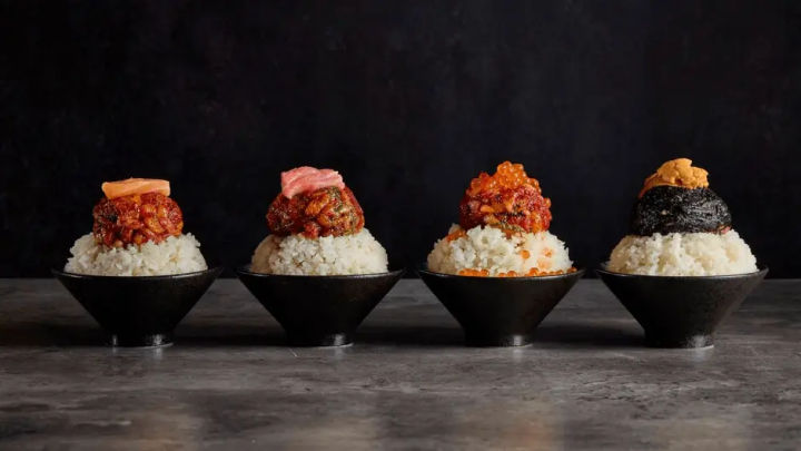 4種類のBAKUDAN丼